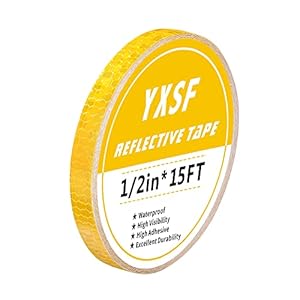 YXSF Y001 Reflektierendes Klebeband Gelb 1.2cm