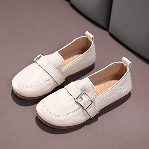 Fashion Spring Summer Children's Casual Shoes Girls' Leather Shoes Flat Sole Soft Comfortable Dress Girls Boots Size 132
