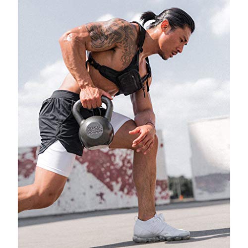 gazechimp 2 Em 1 Homens Correndo Shorts Construído Em Camada Base - XL preto