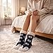 Jeasona Penguins Cozy Fuzzy Slipper Socks with Grippers for Women Cute Animal 5-8