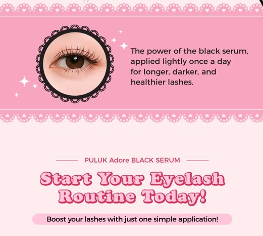 Adore Black Lash Serum – Nourishing Eyelash Serum with Panthenol & Hyaluronic Acid, Conditions and Defines for Fuller-Looking Lashes, 5g / 0.17oz - Image 4