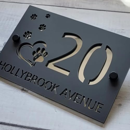 Panneau personnalisé adresse numéro de maison moderne pour identification de propriété