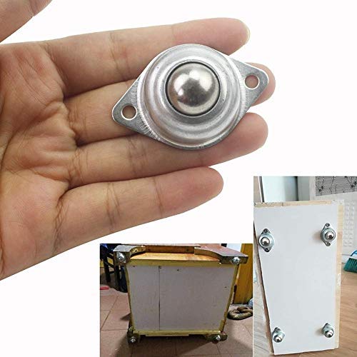 BOCbco Casters for Movingniture 12 Pieces Cy-15A Ball Transfers Universal Rotation Ball Conveyor Wheeler Roller 5/8 inch Ball Bearings Wheel Transmission Ball/Silver