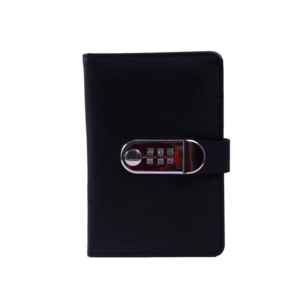 Cuaderno de bocetos portátil con contraseña creativa A6, Bloc de notas multifunción con bloqueo para papelería, cuadernos y diarios