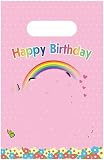 DXRZYS 30 PCS Birthday Party Bag Packs Birthday Party Supplies for Kids Theme Candy Bag Treat Bags Cookie bag… (pink1)