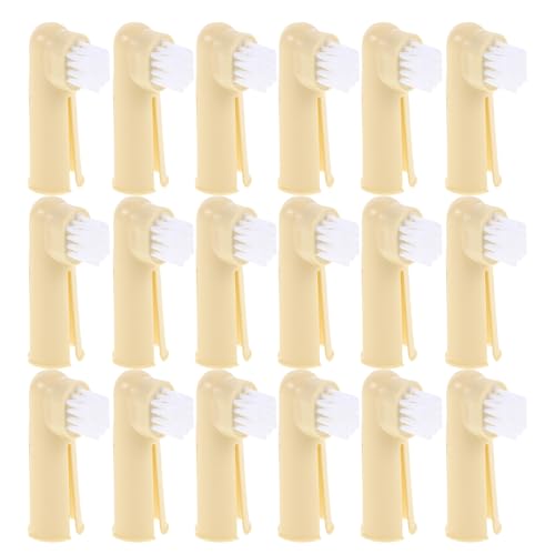 Brosses à dents pour chien à doigt silicone souple animaux domestiques chatons 50pcs
