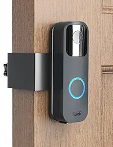DG-Direct Anti-Theft Video Doorbell Door Mount with Blink Module 2 Mount, Stainless&Aluminum Video Camera Doorbell Mount for Apartment Renters Home, Fit For Blink Doorbell Camera (Black)