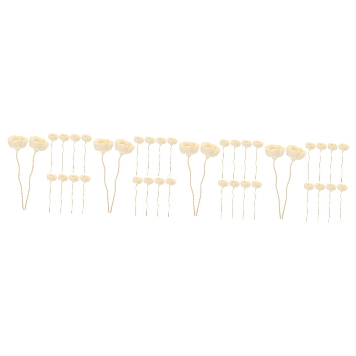4 Set Diffusori Fiori Artificiali Per Diffusori Olio Per Decorazione Casa E Ufficio 10 Pezzi*4