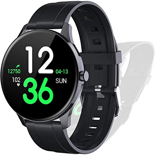 Smartwatch - Schlafmonitor Fitness Tracker mit Pulsuhren/Blutsauerstoff/Blutdruckmessgeräte, IP68 Wasserdichter Armbanduhr 8 Sportmodus 1.3