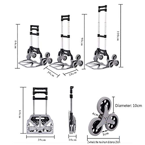 Carretilla Plegable Multifuncional con Ruedas Universal 120Kg miniatura 2