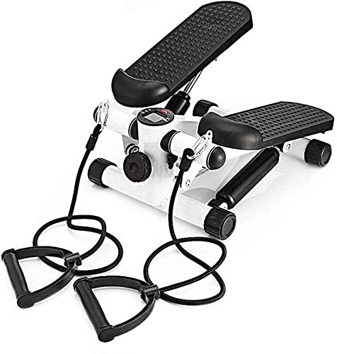 Goodhome GB-5032Y - Stepper de fitness con asas y cuerdas con pantalla LCD