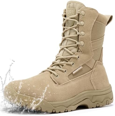 FREE SOLDIER Taktische Herrenstiefel 8 Zoll Leichte Kampfstiefel mens Military and Tactical Boot