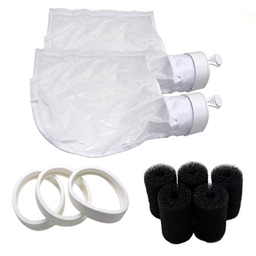 Li-Sun Pool Cleaner Parts Replacement for Polaris, 2 Pack 280 All Purpose Bag, 3 Pack Pool Cleaner All Purpose Tire, 5 Pack Sweep Hose Scrubber Replace for Polaris 280 Part NO K13 K16 C-10 9-100-3105