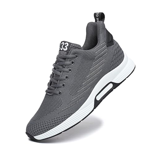 Image of BMINFEE Men's Invisible Height Increasing Elevator Shoes Lightweight Sport Shoes Height-Boosting Breathable Lace up Sneakers 2.4 Inches