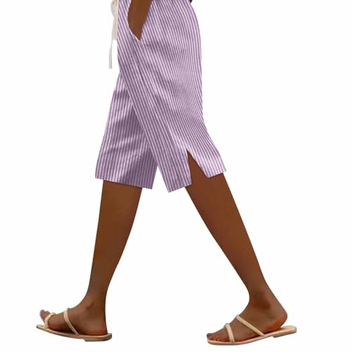 Pantalon en lin femme avec poches pour soulager la chaleur lors du yoga quotidien