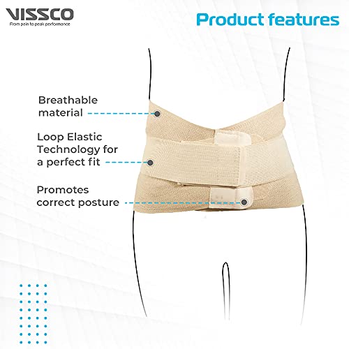 Image of Vissco Sacro Lumbar Back Belt - Medium (12-inch)