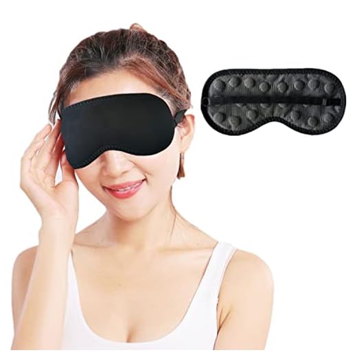 Magnetic Eye Mask Sleeping Eye Patch Far Infrared Sleeping Mask Adjustable Strap Eyes Cover Soft Blackout Blindfold Velvet Eyeshades Sleep Masks for Women Men Travel, Nap, Meditation