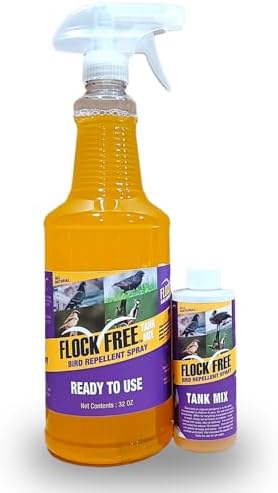 best bird repellent spray that actually works – find out which ones! 4 Flock Free Bird Repellent Spray Bundle, Ready to Use Bird Spray 32oz + Concentrate 4oz Refill