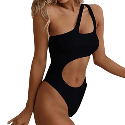 Modaworld Trajes de baño de una Pieza Mujer Bikini de Playa con diseño Ahuecado de Mujer Bikini brasileño Push up bañadores Mujer
