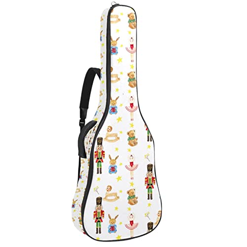 Sac à dos guitare acoustique imperméable 42.9 pouces motif tournesol