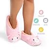 Splosh Women's Pink Cat Slippers | Ladies Fluffy Animal Slippers Shoes | Soft Cozy Footwear with Fun Design, Gift for Women | Cat Mum Gifts | Size 3 4 5 6 7 8 9 10 Available #3