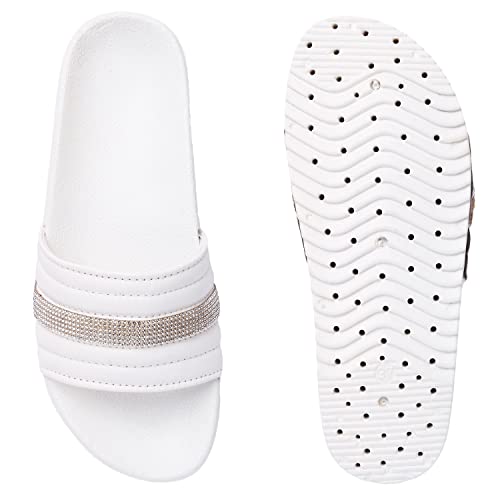 Image of Longwalk Women High Sole Sandal, Stone Chain Wedges for Girls