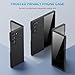 Spugan for Samsung Galaxy Z Fold 6 Case with Privacy Screen Protection, Slim Matte Hard PC Shockproof Protective Case Wireless Charging Cover for Galaxy Z Fold 6 (Black)