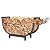 FireProof Pros Firewood Rack Outdoor and Indoor Firewood Storage with Kindling Wood Hooks. 24 in curved Double Coated Fire Wood Rack. Waterproof Rustproof Stable Log Holder and Fireplace Organizer