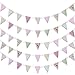Produktbild Idealeben 12M Bedruckte Baumwolltuch Dreieck hängen Flagge Lange Pull Flag Dekoration für Kindergeburtstag Babyparty Baden Taufe Kinder Party Hochzeit im Freien und andere Dekorationen 42 Stück