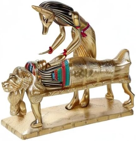 Miniatura 2 de Pacific Giftware Estatua de figurita coleccionable de artefacto egipcio antiguo de Anubis, Dios del Inframundo