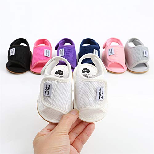 Image of RVROVIC Baby Boys Girls Sandals Premium Infant Summer Outdoor Shoes PU Lightweight Soft Anti-Slip Sole Toddler Prewalker