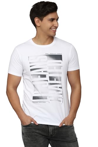 Image of Louis Philippe Men's Cotton Slim Fit T-Shirt