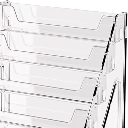 Porte-dépliant de table à 5 niveaux pour catalogues et documents de bureau - 7