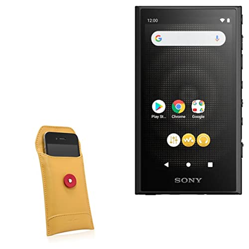 BoxWave Case Compatible with Sony Walkman (NW-A306) - Manila Leather Envelope, Retro Envelope Style Hip Cover