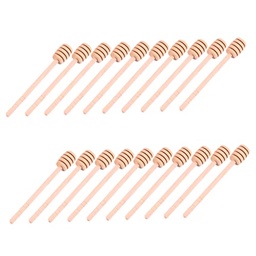 SOLUSTRE 20Pcs Stirring Sticks Multi Purpose Mixing Sticks for Honey Syrup Jam More Reusable Washable Kitchen Utensils for Breakfast Afternoon