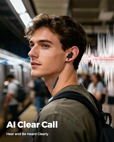 Image of Truefree Wireless Earbuds, HD-100 Bluetooth 6.0 Sport Earphones, Magnetic Wireless Headphones, 11mm Driver Spatial Audio, IP67 Waterproof, 20H Playtime, AI Enhanced Calls, App Control, Dual Connection