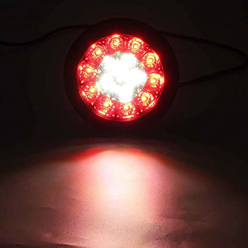 2 Peças Luz Led Traseira De Travagem Luz Indicadora De Mudança De Direcção Lâmpada De Stop 12V 24V P