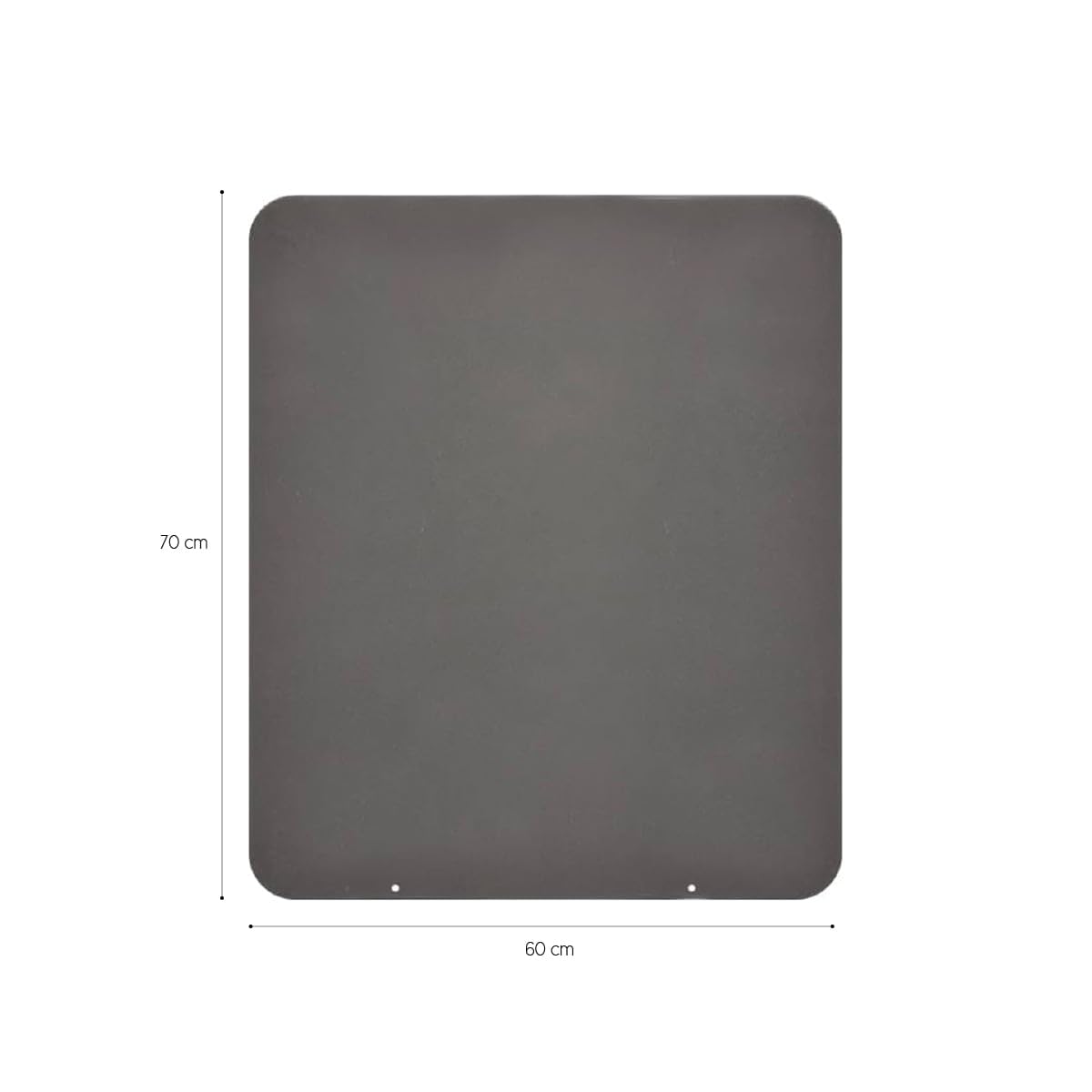 Plataforma protectora de suelo para estufas de leña y pellets de acero 70 x 60