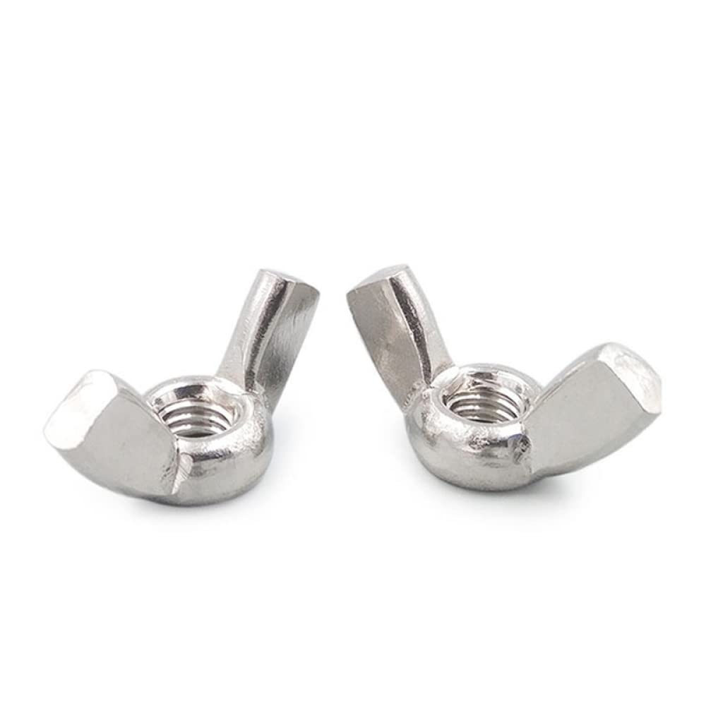 Nakrętki motylkowe ze stali nierdzewnej, nakrętki motylkowe stalowe lub ocynkowane M3-M12, opakowanie 10 sztuk(Stainless,M10)