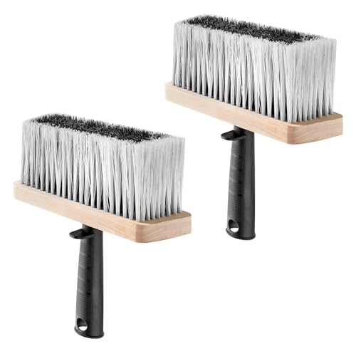 YOYEAH 2 Stück Universal-Deckenbürste & Kleisterbürste 150x70mm Holzkörper & Kunststoffgriff - Tapezierbürste - Quaste - Malerbürste für vielseitige Malerprojekte & Reinigungsarbeiten