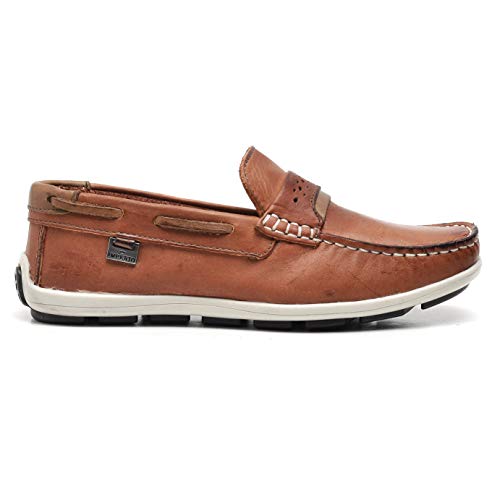 Mocassim Infantojunvenil Couro Legítimo Soft Bertioga Império Kids - Bg-7651 - Telha (35)