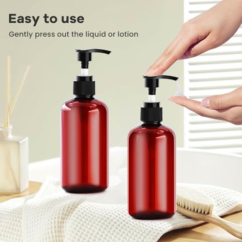 45 Pcs Pump Bottle 8oz dispenser shampoo bottles plastic soap dispenser Empty Lotion Pump Bottle lotion bottle Refillable Plastic Bottles Round Bottles Great for Conditioner Body Wash Cream Liquid4