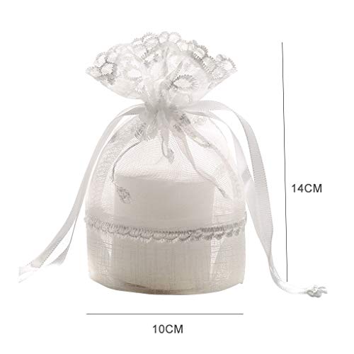 Guangcailun Koord Tassen Slub Garen Sieraden Pouches Candy Container Drawable sieraden garen zak Wedding Party Favor… - Afbeelding 3