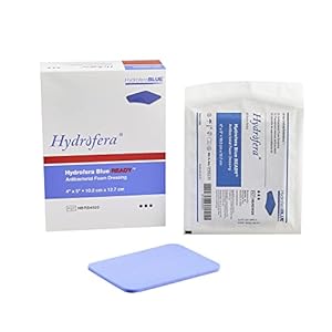 HBRS4520 Blue RDY Antibacterial Foam Dressing – Box of 10