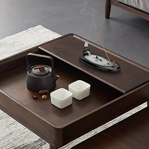 Oppsart Ceramic Incense Stick Holder, Handmade Blackflow Incense Cone Burner, Durable Stick Ash Catcher Decorative Tray For Yoga, Meditation, Spa Relaxation (7 Inch In Length) #TOP2