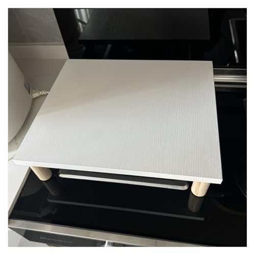 Cubierta superior de estufa de madera con patas antideslizantes, resistente al calor para espacio adicional en la encimera y almacenamiento en la cocina