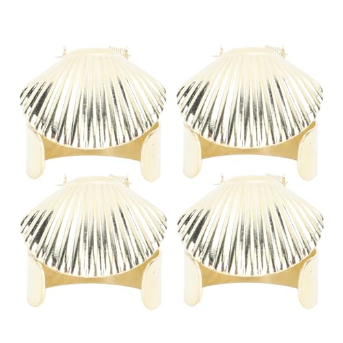 Yuecoom 4Pcs Metal Shell Candle Extinguisher,Automatic Candle Stopper Candle Extinguishing Timer Suitable for Putting Out Candle Flame(Gold)