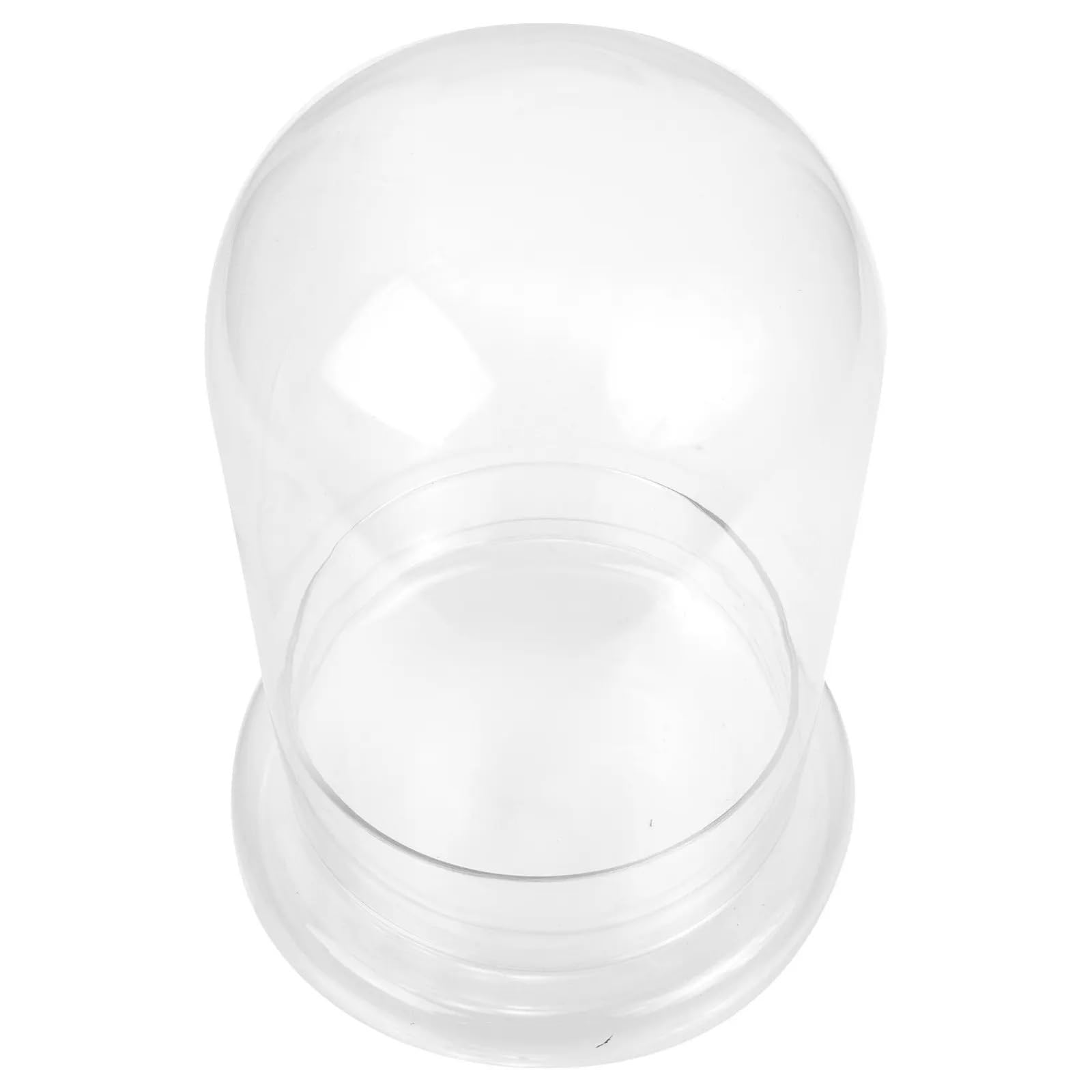 ZFPKXHVMG Glass Dome Cloche Bell Jar, Clear Glass Cloche Dome 15x20cm With Base For Flower Display DIY Planter Showcase