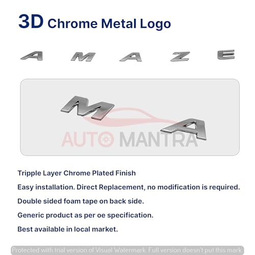 Image of Amaze Self Adhesive | Metal Sticker Logo Badge 3D Emblem Car Sticker