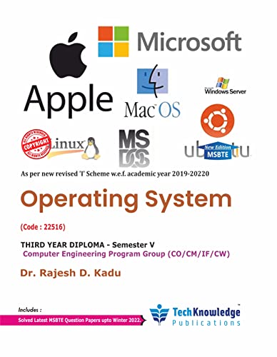 Operating System For MSBTE Diploma Computer Engineering Group Sem 5